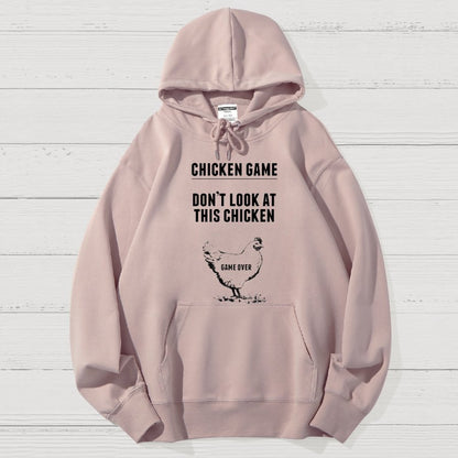 Chicken Game Nerd Geek Cotton Hoodie