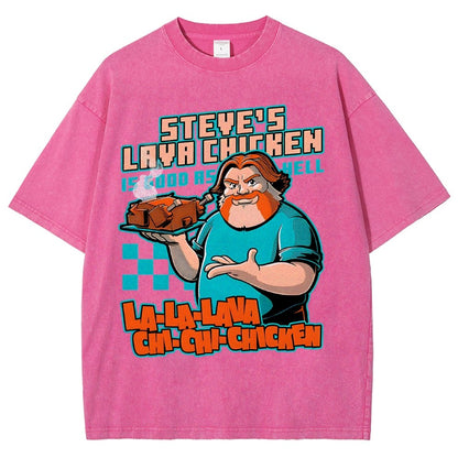 Steve's Lava Chicken Vintage Distressed T-shirt