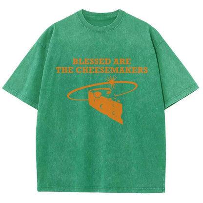 Blessed Are The Cheesemakers Vintage Distressed T-shirt