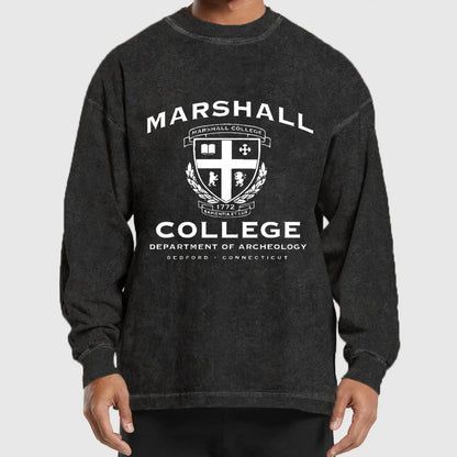 Marshall College Washed Long Sleeve Tee