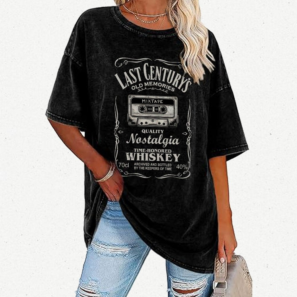 Last Century's Whiskey Vintage Distressed T-shirt