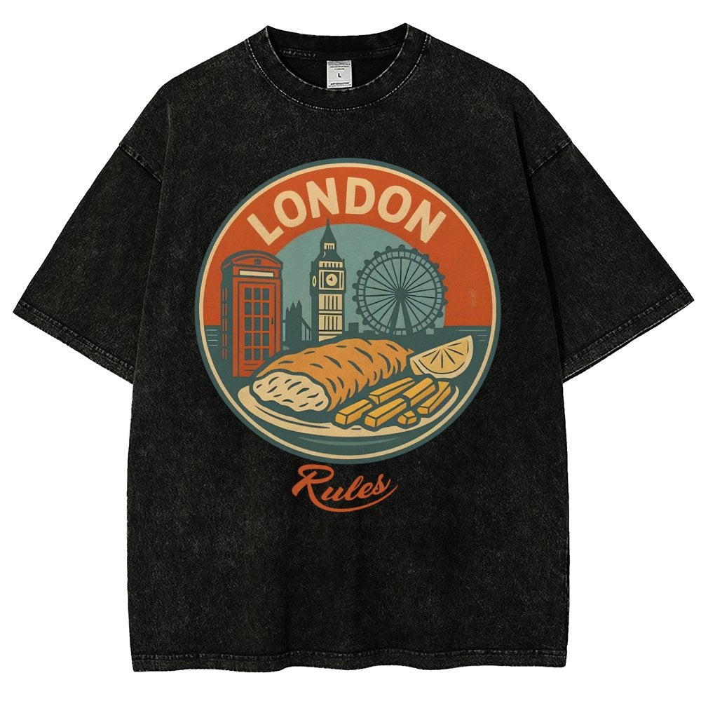 Rules.Century-Old Restaurant Vintage Distressed T-shirt