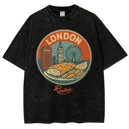 Rules.Century-Old Restaurant Vintage Distressed T-shirt