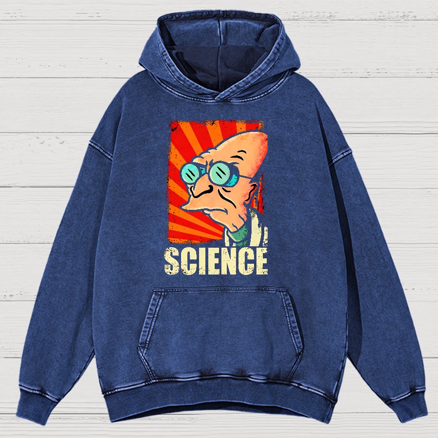 Science Vintage Distressed Hoodie