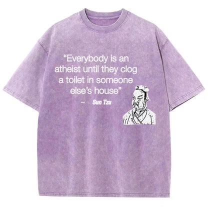 Funny Sun Tzu Saying Vintage Distressed T-shirt