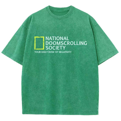 National Doomscrolling Society Vintage Distressed T-shirt