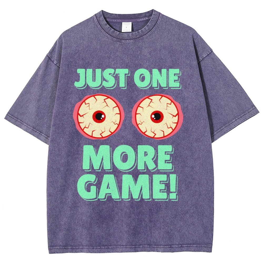 One More Game  Vintage Distressed T-shirt