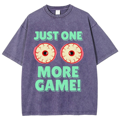 One More Game  Vintage Distressed T-shirt