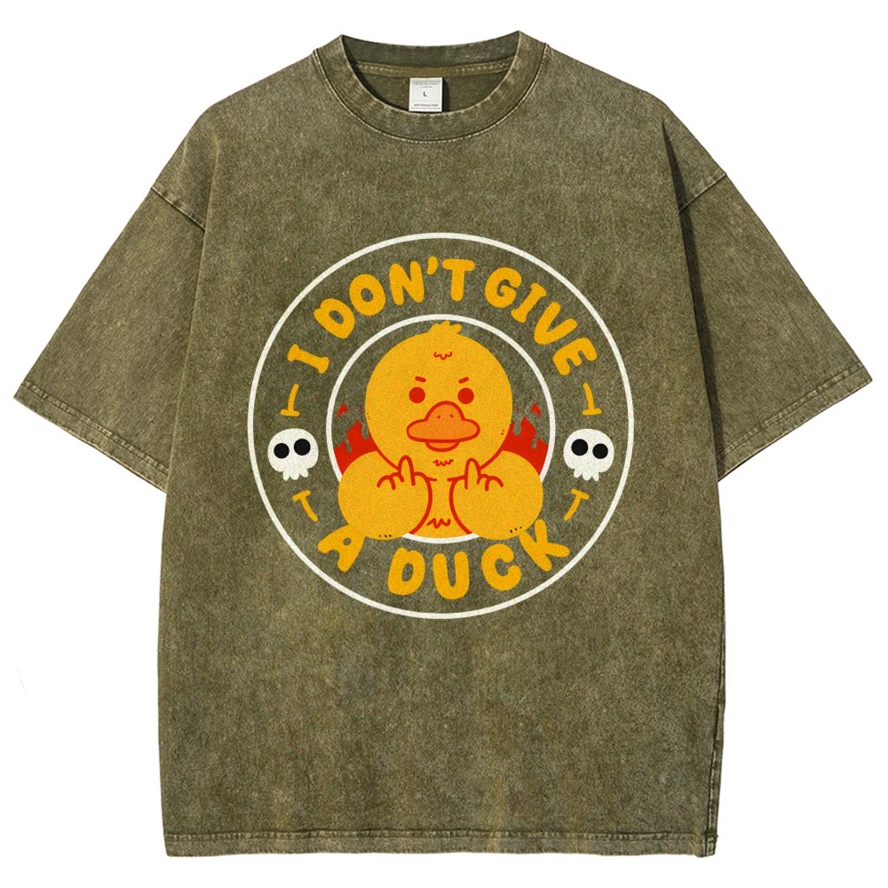 I Don’t Give A Duck Vintage Distressed T-shirt