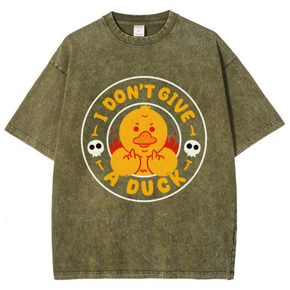 I Don’t Give A Duck Vintage Distressed T-shirt