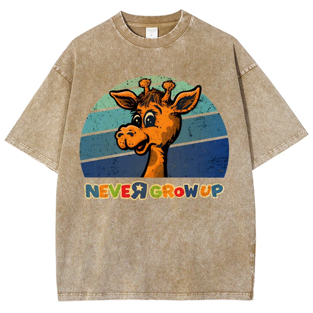 Never Grew Up Vintage Distressed T-shirt