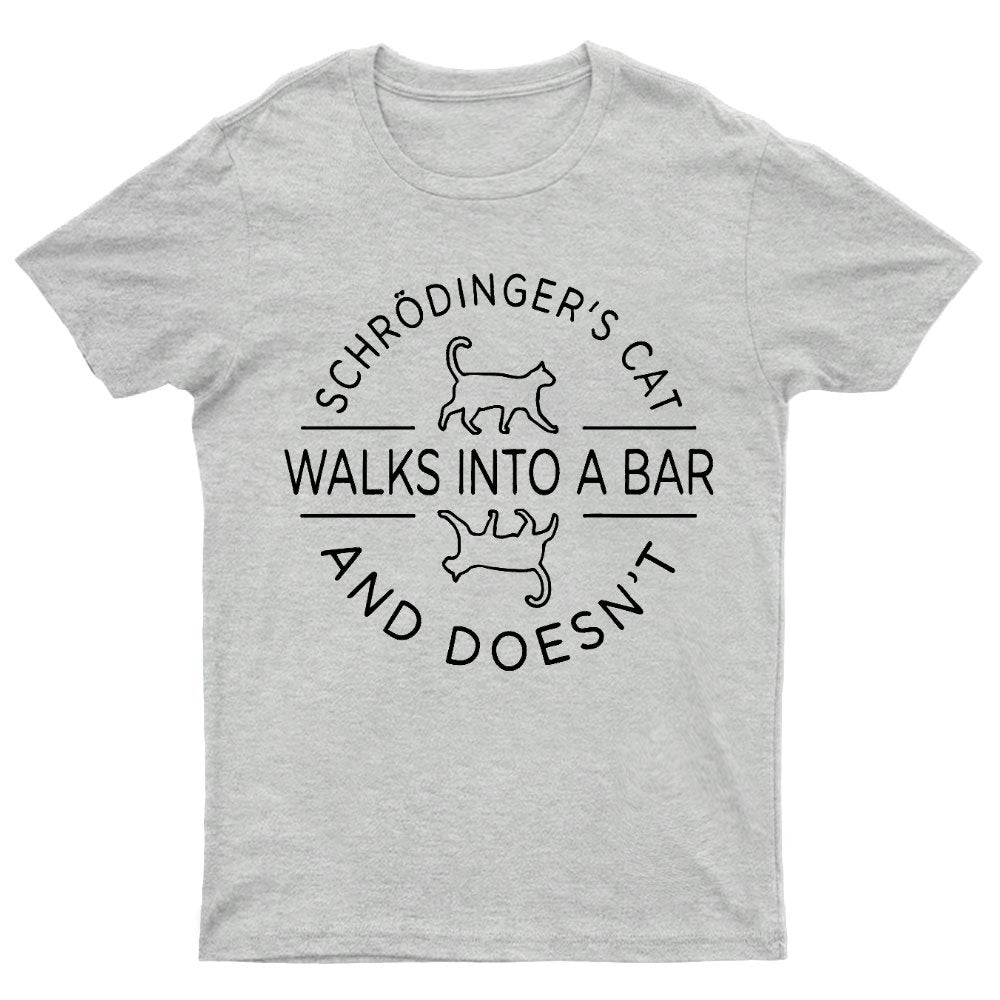 Schrodinger's Cat Walks Into a Bar Geeky T-Shirt