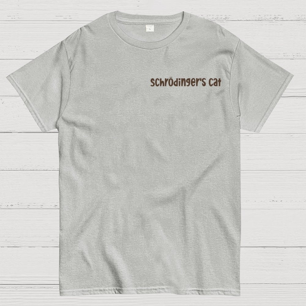 Schrodinger's Cat Escape Plan Front And Back Printing Geek T-Shirt