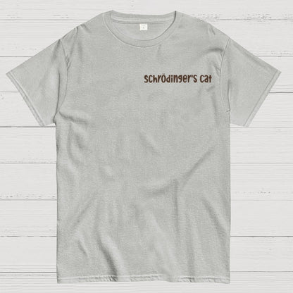 Schrodinger's Cat Escape Plan Front And Back Printing Geek T-Shirt