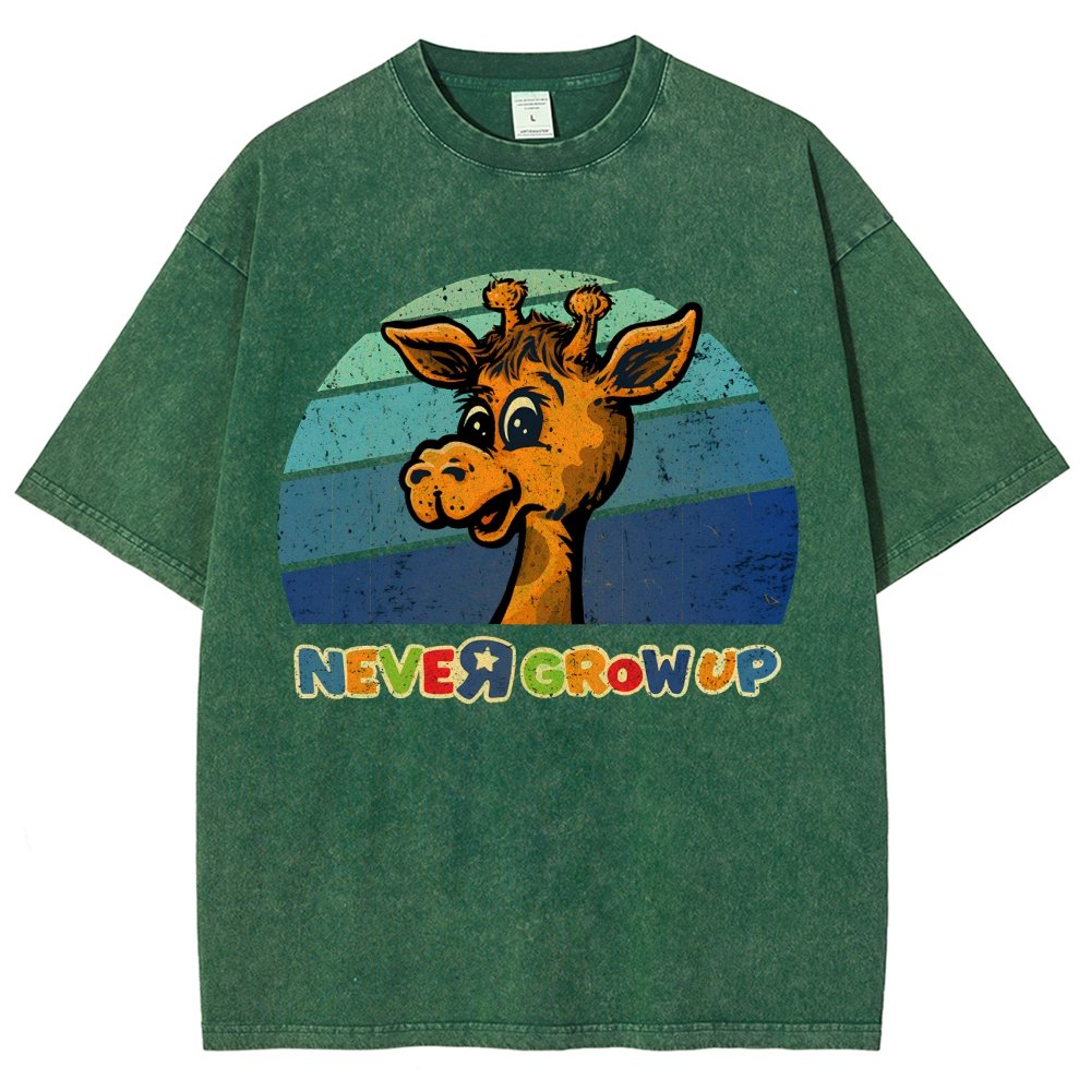 Never Grew Up Vintage Distressed T-shirt