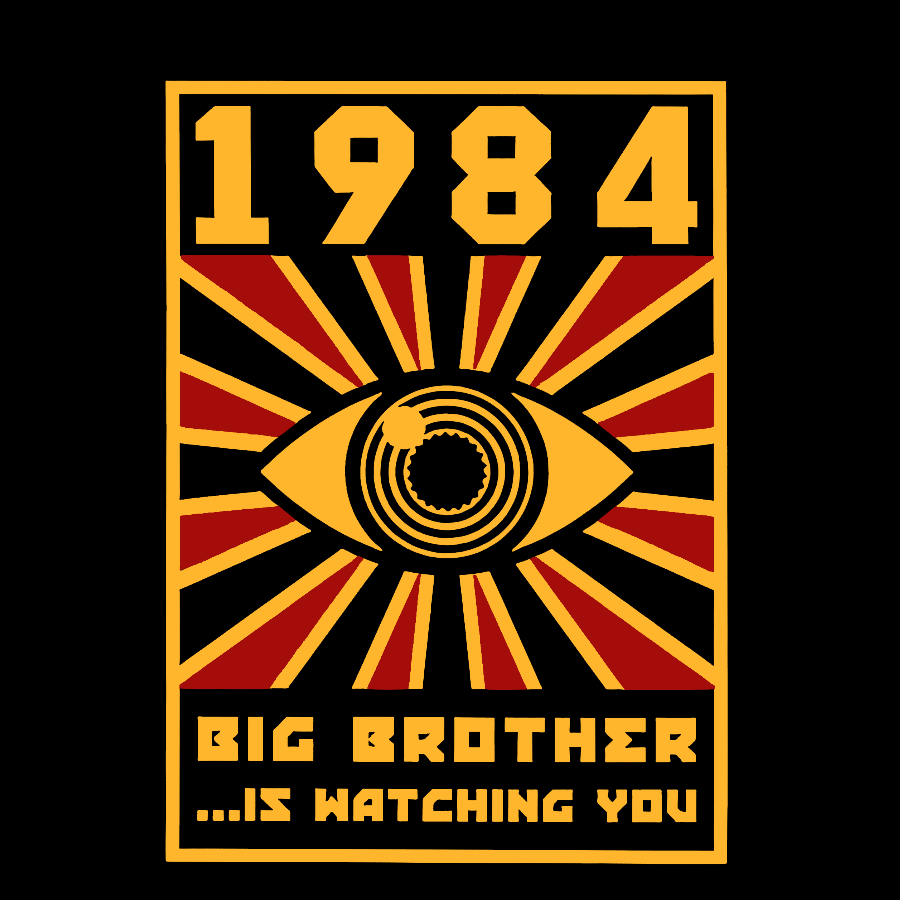 1984 Big Brother Is Watching You Geek T-Shirt
