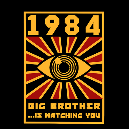 1984 Big Brother Is Watching You Geek T-Shirt