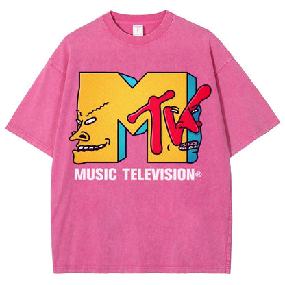 Music Television Vintage Distressed T-shirt