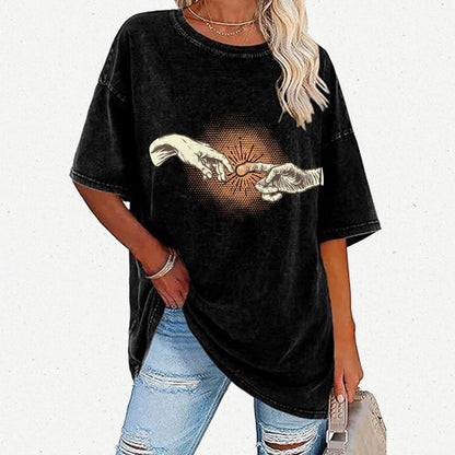 First Contact Vintage Distressed T-shirt