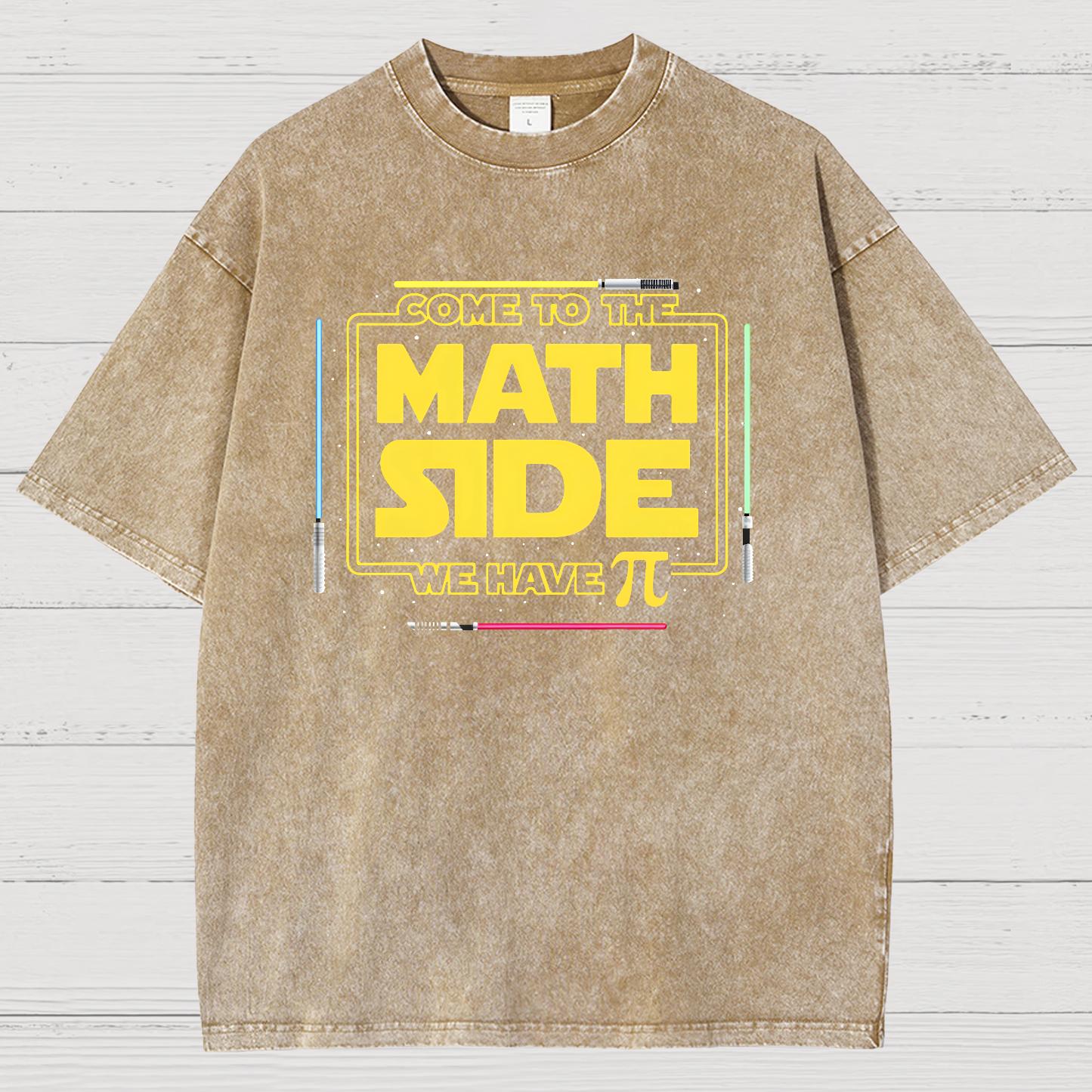 Come To The Nerd Side We Have Pi Vintage Distressed T-shirt