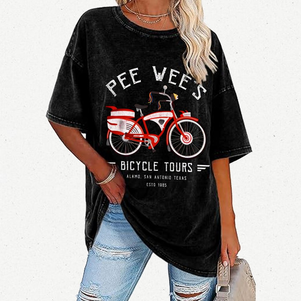 Buddy's Bicycle Tours Vintage Distressed T-shirt