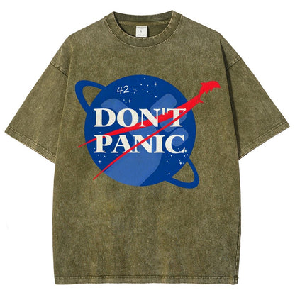 Don't Panic Vintage Distressed T-shirt