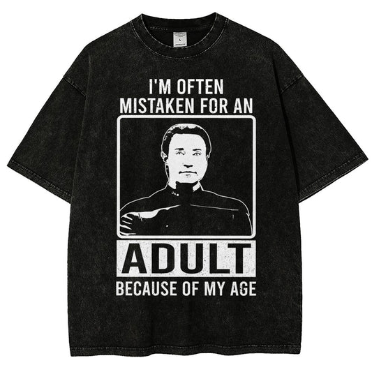 I'm Often Mistaken For An Adult Because Of My Age Vintage Distressed T-shirt