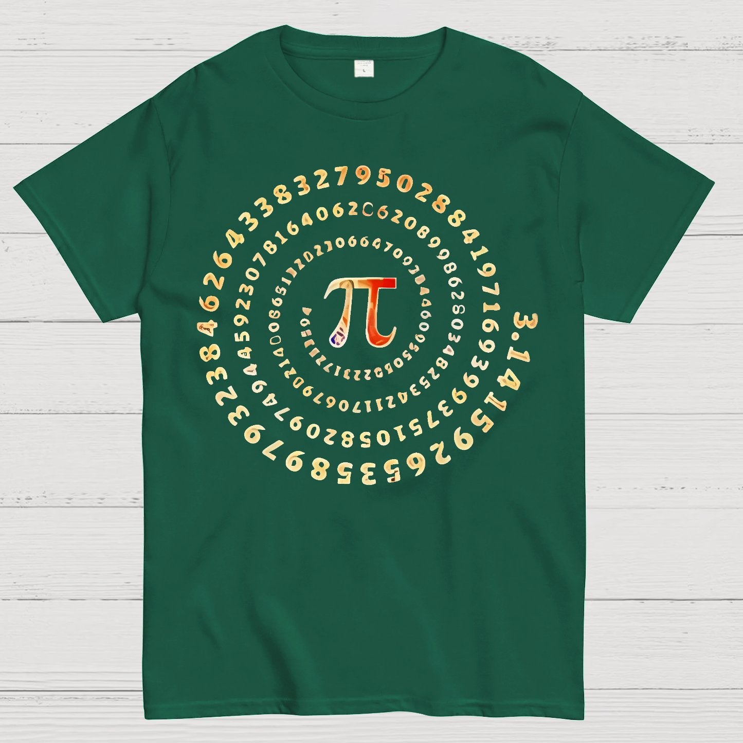 Pi Spiral Geek T-Shirt