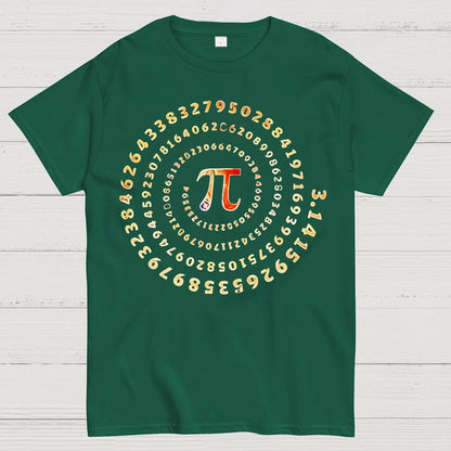 Pi Spiral Geek T-Shirt