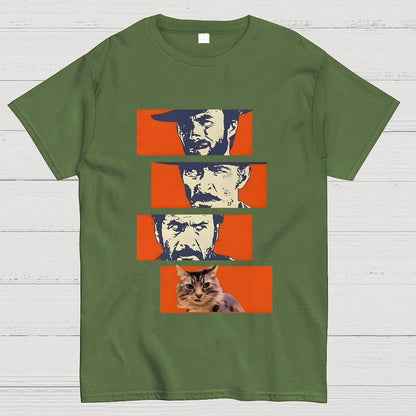 Buono Brutto Cattivo And Cat Geek T-Shirt