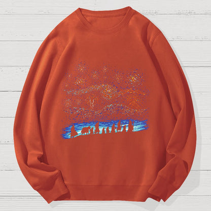 Starry Quest Geek Cotton Sweatshirt