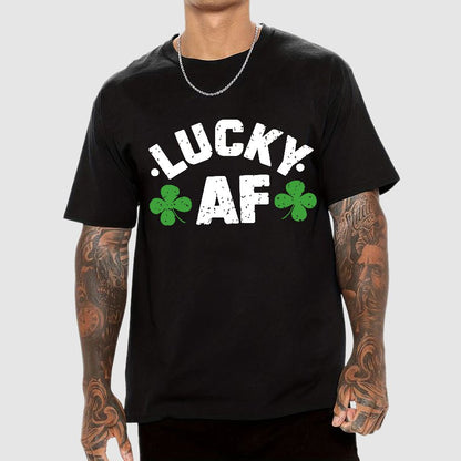 Lucky Af St. Patrick's Day Geek T-Shirt