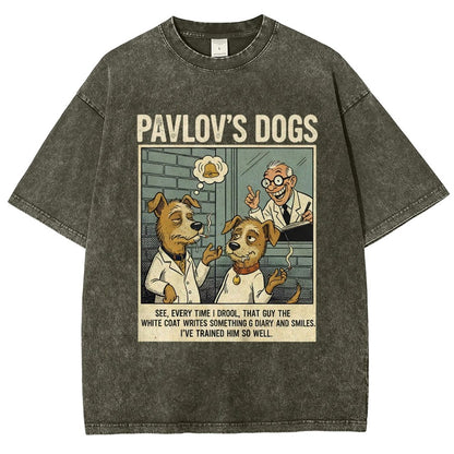 Pavlov's Dogs Art Print Vintage Distressed T-shirt