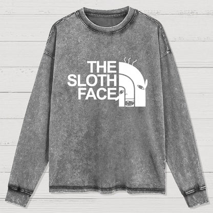 Slothface Washed Long Sleeve Tee