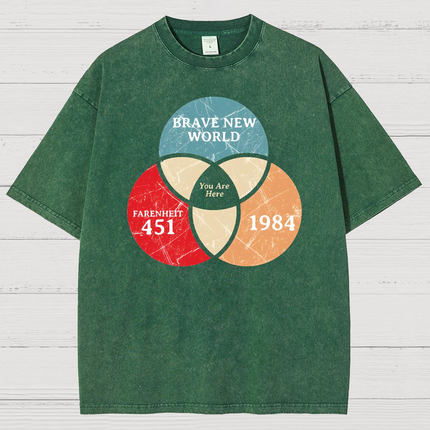 You Are Here Vintage Distressed T-shirt