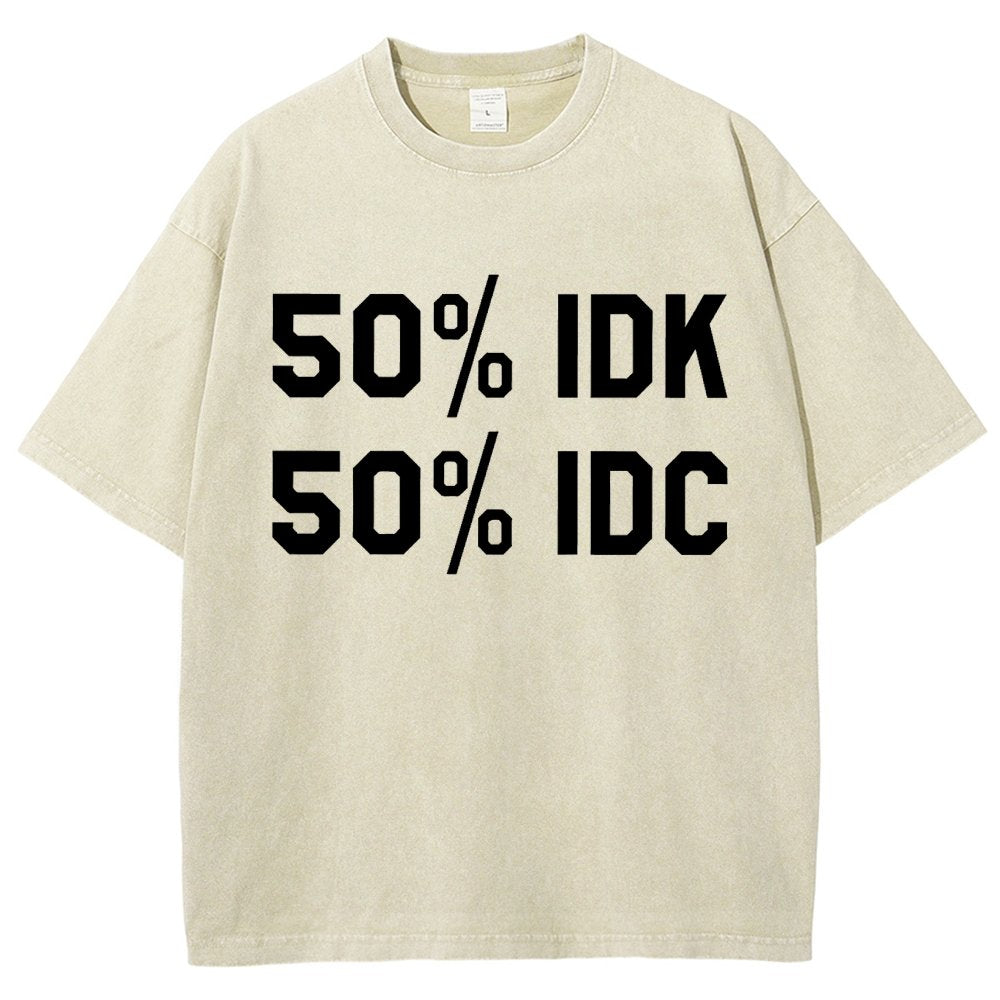 50% I Don't Care Vintage Distressed T-shirt