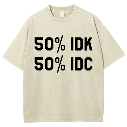 50% I Don't Care Vintage Distressed T-shirt