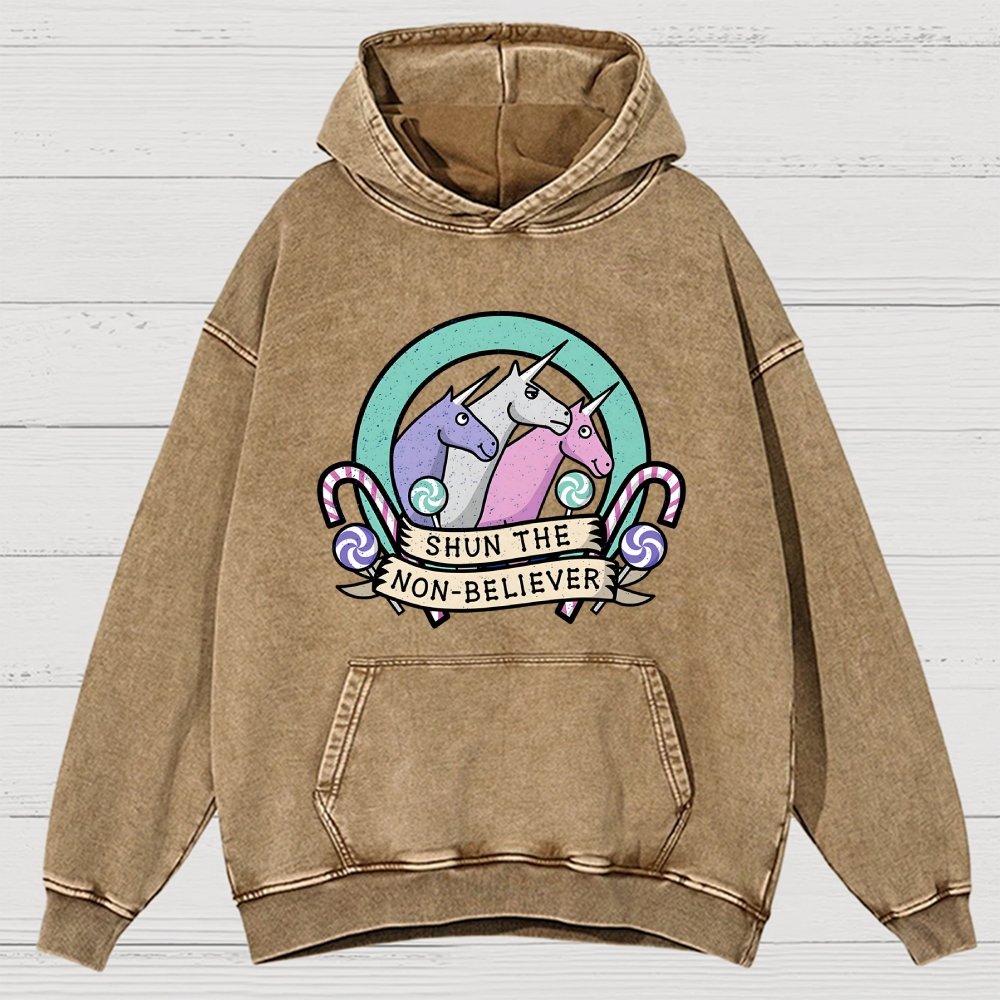 Shun the Non-Believer Vintage Distressed Hoodie