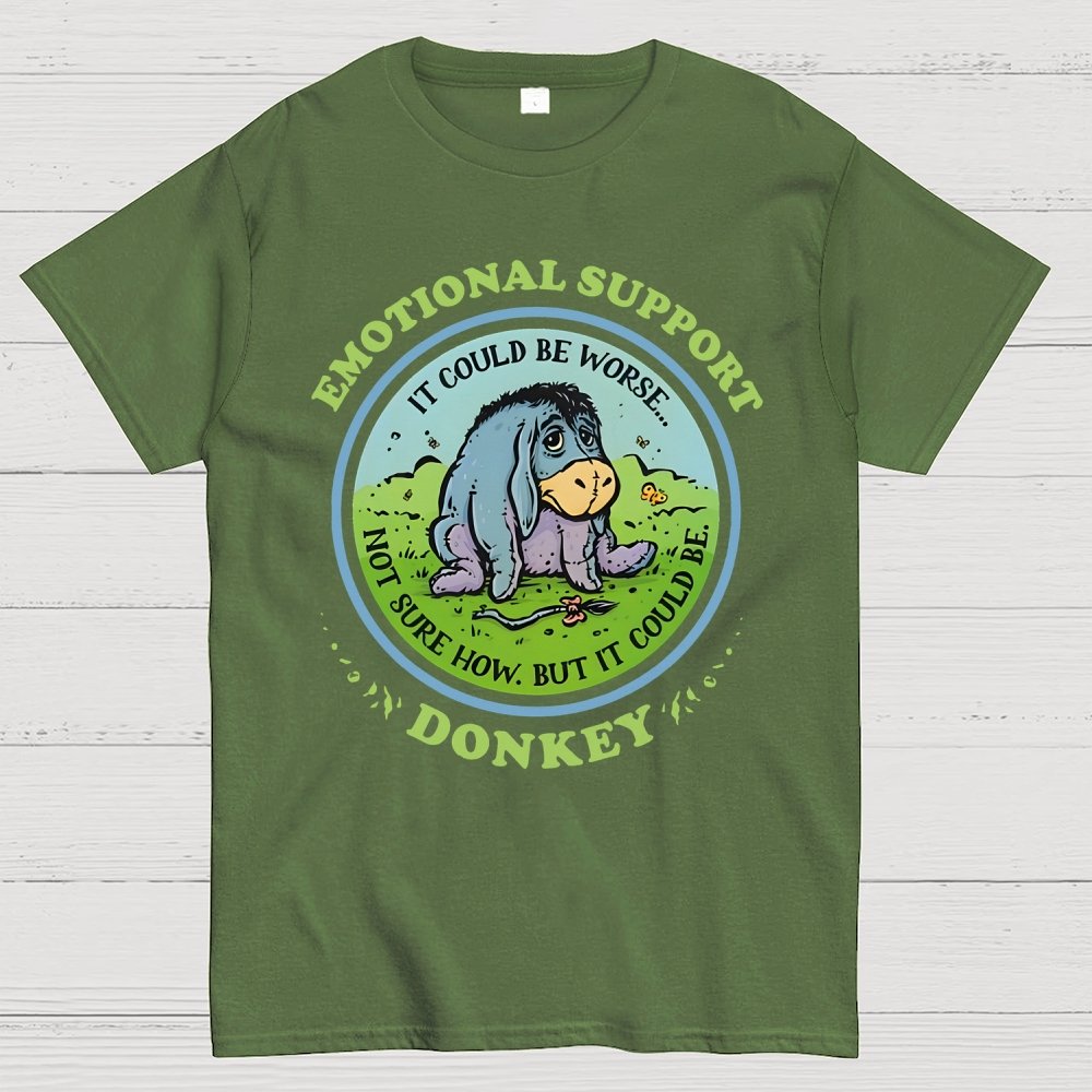 Emotional Support Donkey Geek T-Shirt