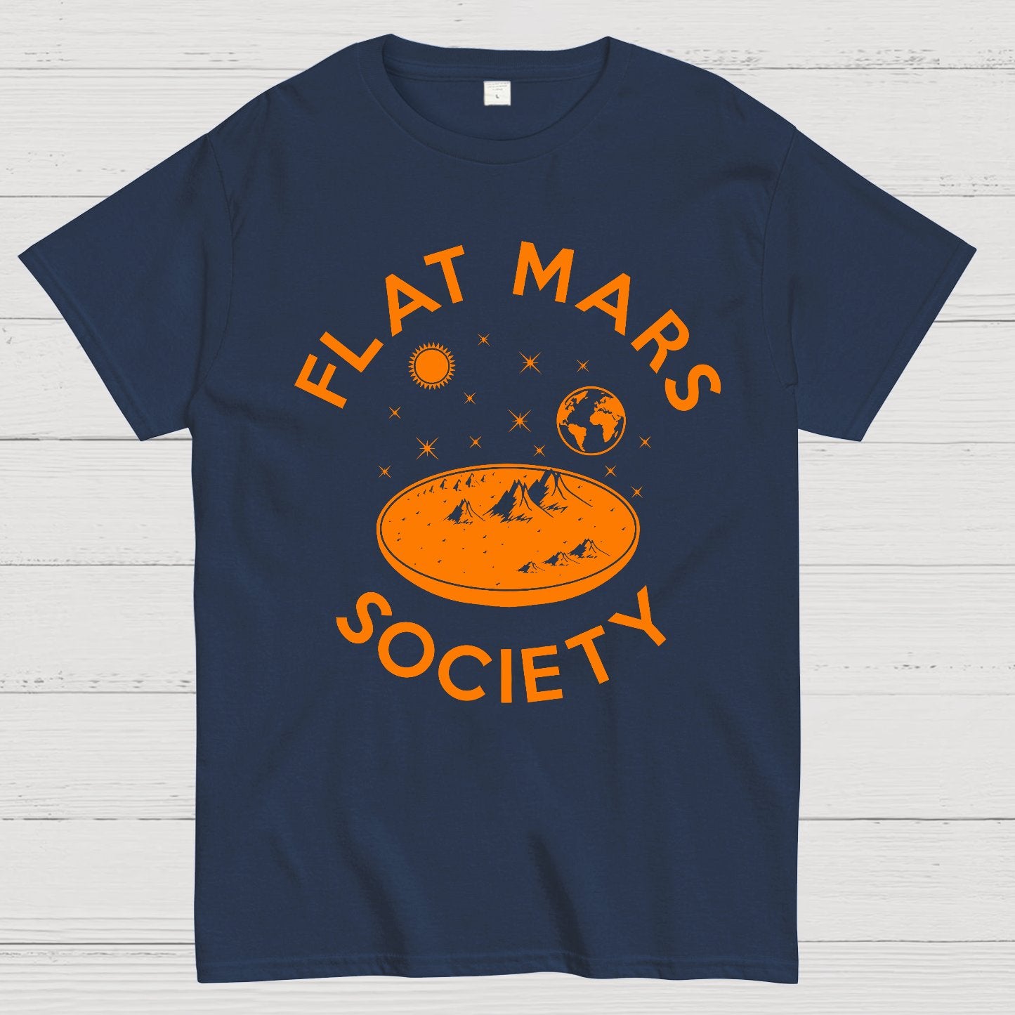 Flat mars society Nerdy T-Shirt