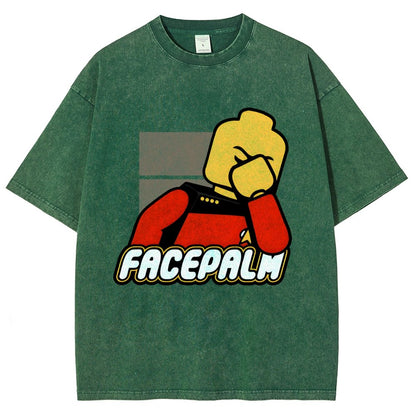 Facepalm Vintage Distressed T-shirt