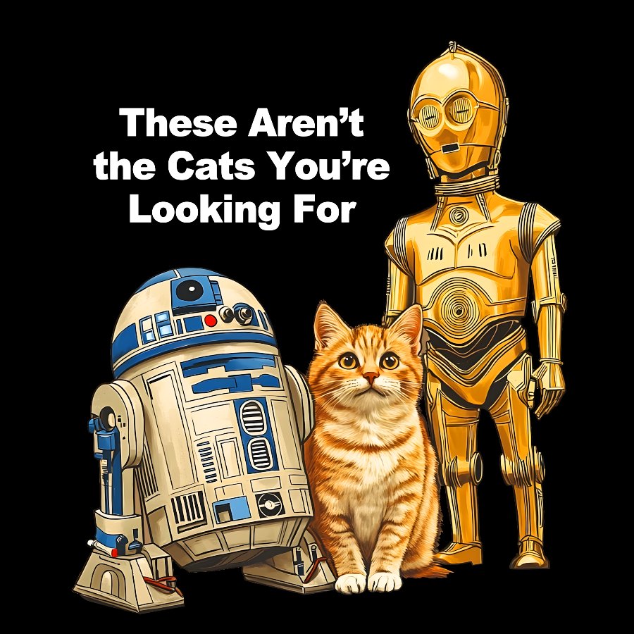 These Aren’t the Kitties You’re Looking For Funny Geek T-Shirt