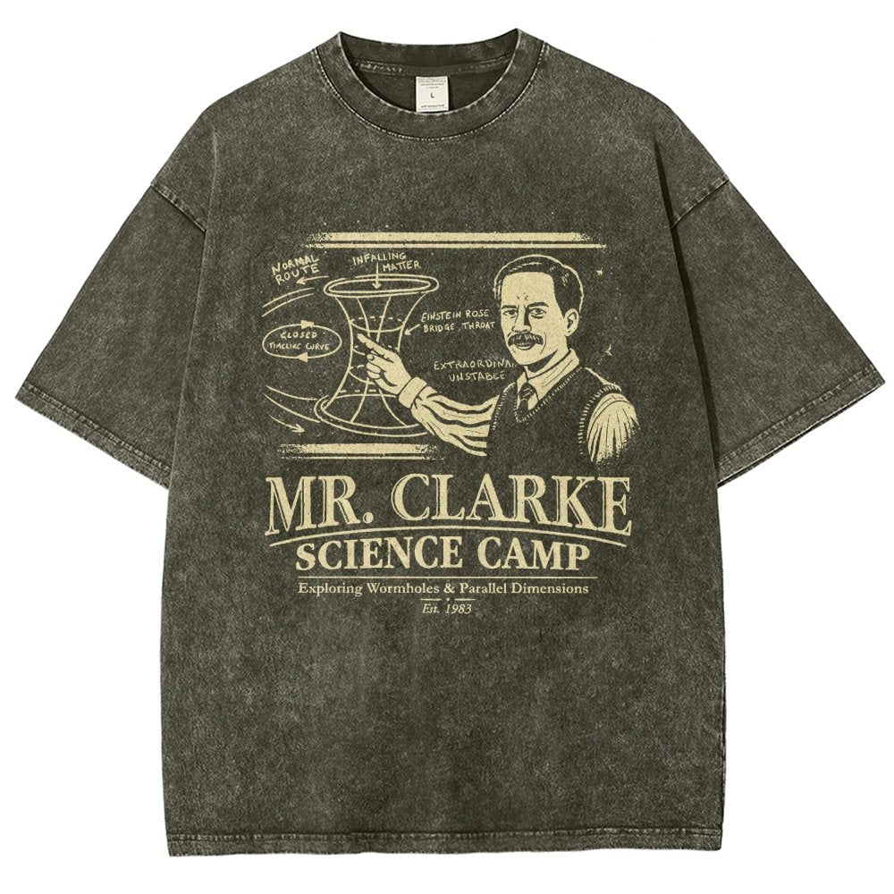 Mr. Clarke – Science Camp Vintage Distressed T-shirt