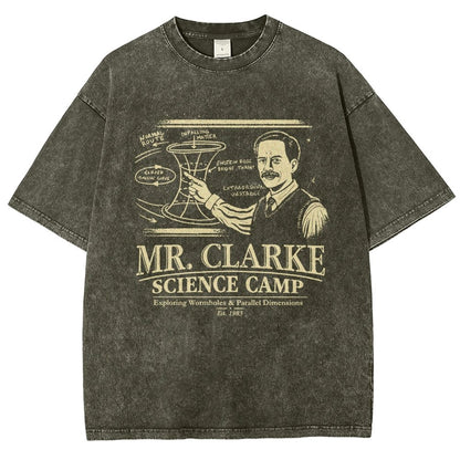 Mr. Clarke – Science Camp Vintage Distressed T-shirt