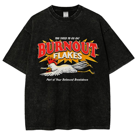 Burnout Flakes Vintage Distressed T-shirt