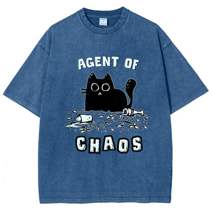 Agent of Chaos Vintage Distressed T-shirt