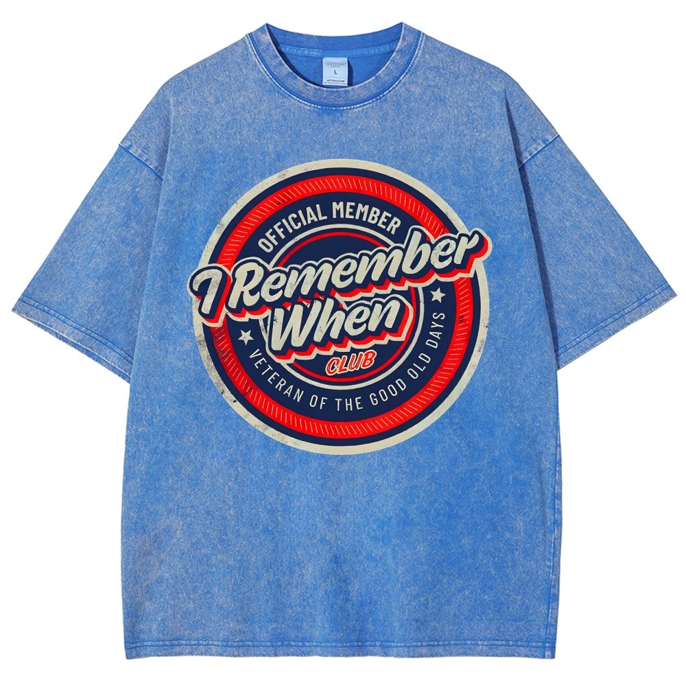 Remember When Vintage Distressed T-shirt