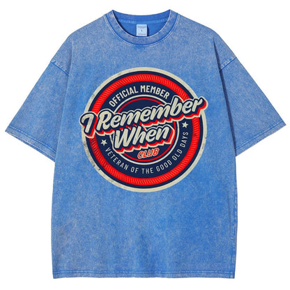 Remember When Vintage Distressed T-shirt