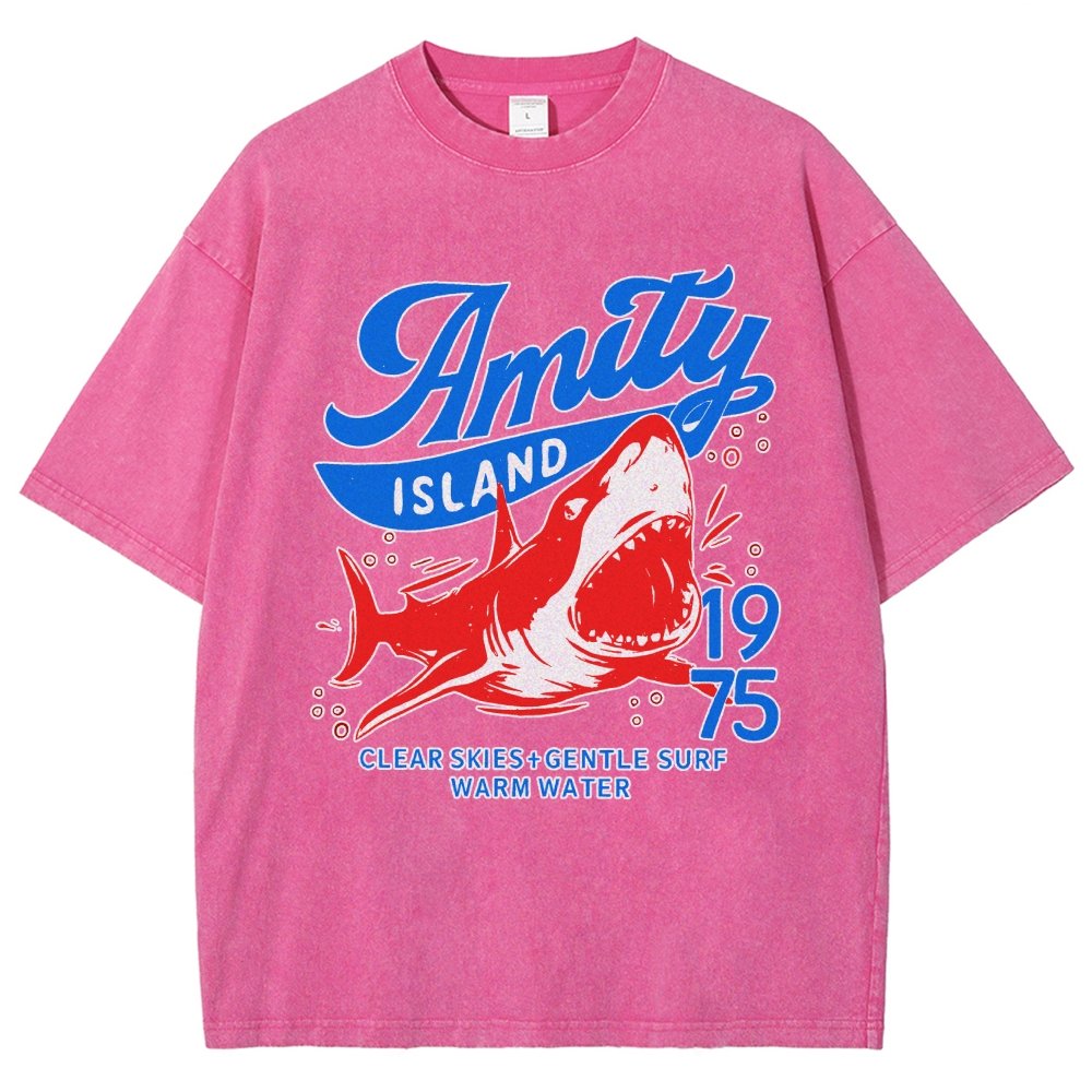 Seaside Town 1975 Vintage Distressed T-shirt