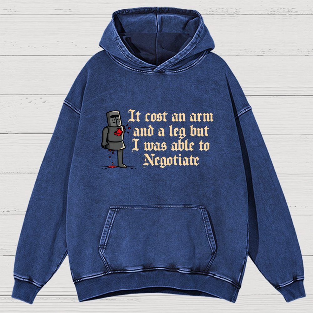 The Negotiation Vintage Distressed Hoodie